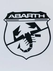 ■■送料無料／ABARTH／アバルト　黒色　スコーピオン　ステッカー　フィアット５００パンダ■■