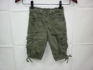 【YS-1】■ザラ ZARA　キッズ　カーゴパンツ　カーキ色系■3-4■