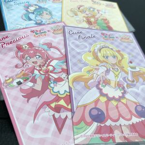 デリシャスパーティプリキュア 東京ドームシティ コラボ 夢みる遊園地 映画 プリキュア 特典 ノベルティ ポストカード 全4種セット