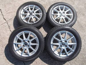 ●即決●4.5J-14 シュナイダー SLC＆155/65R14 BS 4本 タント ミラ トコット ウェイク スペーシア N-BOX キャロル ワゴンR デイズ ルークス