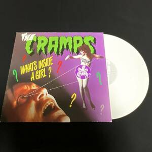 限定ホワイトカラー THE CRAMPS ザ・クランプス「WHAT`S INSIDE A GIRL」３曲入り １２inch レコード サイコビリー １９８６年 