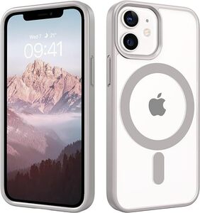 iPhone 12 Miniケース、13 Miniケース、MagSafe対応、クリア、透明TPU電話12 Mini 13 Miniマグネットケース