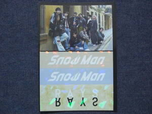 ★Snow Man★ロゴ+集合ver. 4thアルバム RAYS 通常盤 先着購入特典 ステッカー 1枚★