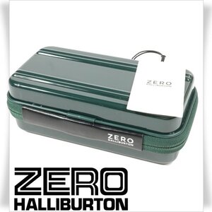 新品1円～★ZERO HALLIBURTON ゼロハリバートン アメニティケース ポーチ レーシンググリーン ポリカーボネート 正規店本物 ◆2330◆