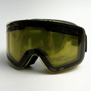 KOMONO スノーゴーグル コモノ snow goggles ダブルレンズ イエロー ブラック スノーボード スキー ウィンター 処分 未使用品