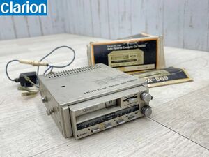 当時物 Clarion カセットデッキ PA-869A 未チェック 現状販売 元箱 Hi-Fi Car Stereo 869 カーオーディオ テープデッキ 旧車 即日発送