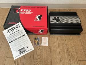 当時物美品★KICKERキッカーImpulse IX702★パワーアンプ70w×2ch①