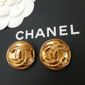 美品 CHANEL シャネル ココマーク イヤリング ゴールドヴィンテージ　94P 正規品