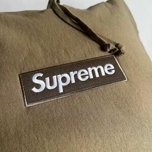 XL サンド Supreme Box Logo Hooded Sweatshirt Dark Sand 23FW シュプリーム ボックスロゴ パーカー フーディ ベージュ 2023 新品