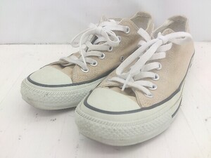 ◇ converse CANVAS ALL STAR COLORS OX 1CL129 定番 スニーカー シューズ サイズ24.5cm ベージュ系 レディース E