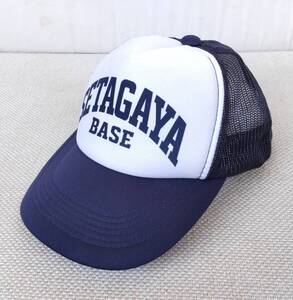 ★美品★ 世田谷ベース メッシュキャップ NAVY×白 帽子 所ジョージ