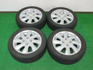 AT995【送料無料 SALE品】165/55R14 ブリヂストン製 夏タイヤ SEIBERLING SL201 20年 アルミ ホイールセット 4本 スズキ セルボ 純正 激安