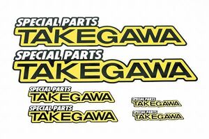 SP武川 タケガワ 08-01-0086 TAKEGAWA ステッカーセット TAKEGAWA (S)x2(M)x2(L)x2