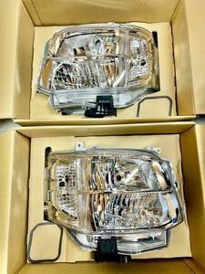 新品未使用 200系 ハイエース バン ワゴン 3型 純正 HID ヘッドライト 左右セット ユニット レベライザー 刻印66 ヘッドランプ 26-129 自