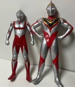  ウルトラマン グレイト　1991　ガイア　1998　ビックサイズ ソフビ JAPAN　高さ約44ｃｍ　49ｃｍ　送料無料