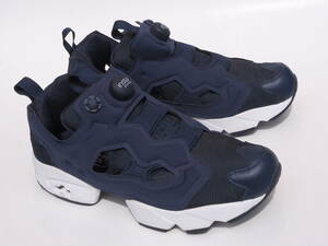 美品!! 16年製 US9/ 27cm Reebok INSTAPUMPFURY OG リーボック インスタ ポンプフューリー 紺 バレスティックナイロン