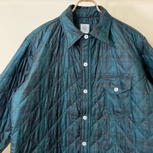 希少《 Mint Condition / Old Model 》超極上品【 POST OVERALLS ブラックウォッチ キルティング シャツ ジャケット アメリカ製 L 】