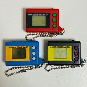 【動作品】BANDAI バンダイ デジモンミニ グレイモンブルー ダークナイトモンブラック レッド 3個セット