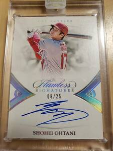 超レア 25枚限定 SSP 直筆 サイン 2019 -20 Panini Flawless SHOHEI OHTANI Auto (#/25) / 大谷翔平 Autograph MLB 