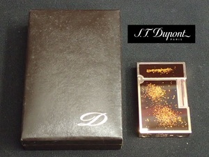 010308 ☆綺麗♪S.T.Dupont デュポン　LAQUE DE CHINE　ガスライター 漆♪