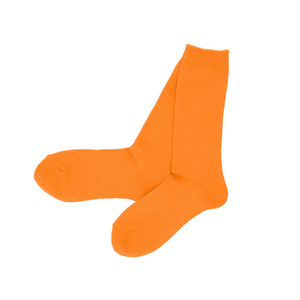 ☆ オレンジ ソックス レディース 通販 靴下 くつ下 締め付けない ウール コットン ウールソックス コットンソックス 蒸れにくい 涼しい