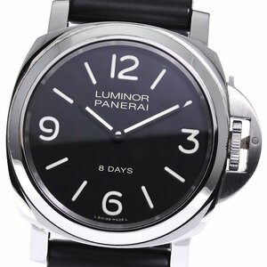 パネライ PANERAI PAM00560 ルミノールベース 8DAYS アッチャイオ 手巻き メンズ 良品 保証書付き_792328