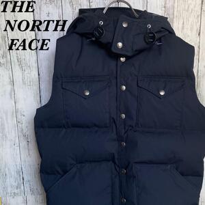 【超貴重】ノースフェイス THE NORTH FACE パープルレーベル ダウンベスト メンズ Mサイズ ネイビー 紺 65/35クロス 光電子 ND2750N