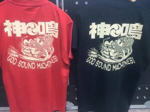 神鳴オリジナル！GOD SOUND MACHINES!Tシャツ KH250 350SS 250SS 400SS 500SS KH400 マッハ カワサキ 旧車 Z1 Z2 Z750 Z400FX Z650