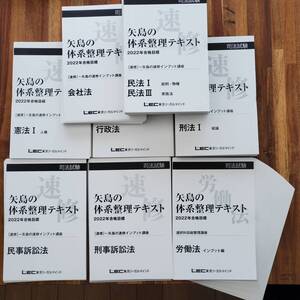 ■ LEC 矢島講師 ◆【裁断済】 INPUT講座テキスト 2022 労働法テキストつき ■ 送料込 