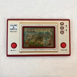 任天堂 ゲームウォッチ オクトパス OC-22 動作品 本体のみ GAME WATCH OCTOPUS Nintendo レトロ WIDE SCREEN