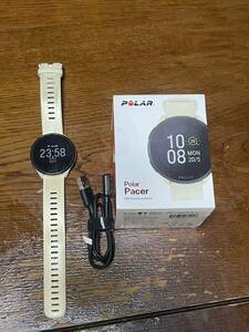 Polar ポラール Pacer ランニングウォッチ ロードバイク 自転車 にも パワーメーター 接続 心拍転送 可能 GPS スマートウォッチ 白