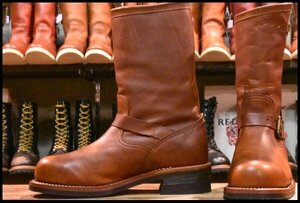 【8E 美品 黒タグ】Chippewa チペワ エンジニア 91066 茶 タンレネゲード ブラウン 11インチハイト スチールトゥ ブーツ HOPESMORE