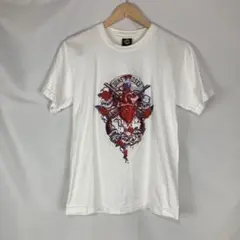 GUNS・N・ROSES Tシャツ　ホワイト　ドクロ　丸胴　S388