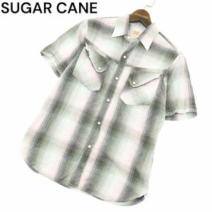 SUGAR CANE シュガーケーン SC34148 春夏★ 半袖 ウエスタン チェック シャツ Sz.S　メンズ　A4T05516_5#A