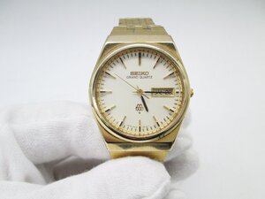 ■【稼働品】 SEIKO セイコー GRAND QUARTZ グランドクォーツ ラウンド ゴールド 9943-8000 デイデイト メンズ クォーツ 腕時計■/A