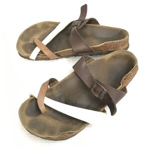 ドイツ製☆ビルケンシュトック パピリオ/BIRKENSTOCK Papillio☆本革/レザーサンダル【size:26.5/41/メンズ/茶/brown】ビーチShoes◇bQ-579