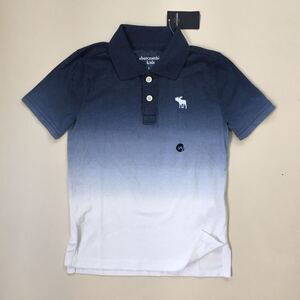 ★ Abercrombie kids ◆未使用 ポロシャツ ブルー サイズ5/6 半袖 Tシャツ カットソー シャツ アバクロ キッズ ◆W5 つGF7M-09