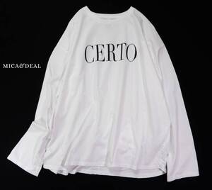 未使用 STORY掲載 マイカアンドディール MICA＆DEAL CERTO ロゴ ロングスリーブTシャツ カットソー Free