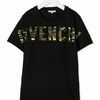 GIVENCHY KIDS カモフラージュロゴプリントコットンTシャツ 12歳用 黒