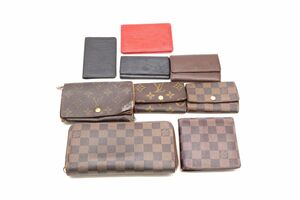 1円〜 ルイ ヴィトン 折 長財布 サイフ 9点セット まとめ 大量 LV モノグラム ダミエ エピ キーケース Louis Vuitton 9833k