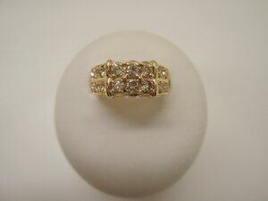 【新品磨き済】 K18 ゴールド ダイヤ1.00ct 指輪 リング サイズ12号 ジュエリー アクセサリー レディース Diamond NBJ