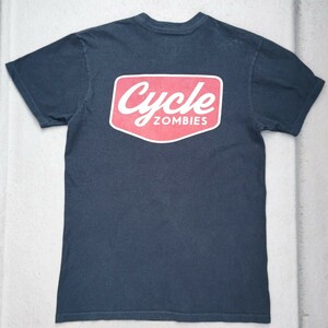 CYCLE ZOMBIES 半袖 Tシャツ【S】ネイビー サイクルゾンビーズ