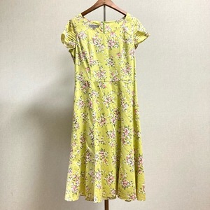 #snc ローラアシュレイ LAURAASHLEY ワンピース 9 半袖 花柄 バックジップ レディース [750080]