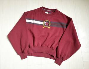 新品 Tommy Hilfiger Collection トミーヒルフィガー コレクション HCW CREST FLAG SWEATSHIRT スウェット ロゴ刺繍 オーバーサイズ △4