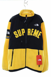 シュプリーム SUPREME × THE NORTH FACE ARC LOGO DENALI FLEECE JACKET XL ノースフェイス アーチ ロゴ デナリ フリース ジャケット イエ