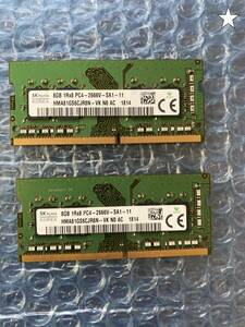 SKHYNIX 8GB（1R×16）×2枚＝16GB　PC4-2666V DDR4-2666 PC4-21300 SO-DIMM　260ピン PC4-2666 