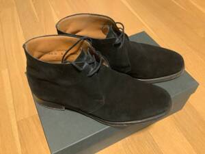 【送料込】Crockett & Jones Chertsey Black Suede 8E クロケット＆ジョーンズ チャートシー ブラックスエード チャッカブーツ 27cm