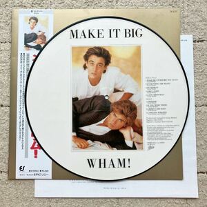 JPN PICTURE◆ピクチャー盤◆MAT1◆帯付き◆LP◆WHAM!(ワム！)「Make It Big(メイク・イット・ビッグ)」◆1984年 32.3P-574◆日本限定