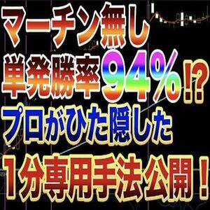 【リニューアル 2023】単発勝率94％!? プロが隠した1分手法公開！【バイナリーオプション・サインツール・パラメーター変更可】