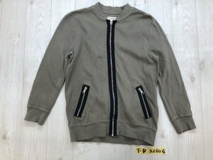 ZARA BOYS ザラボーイズ キッズ ジップ ジャケット 綿97% グレーベージュ 128㎝